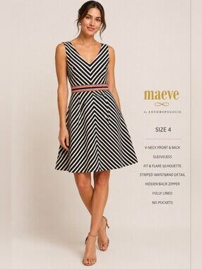 maeve ruffled-neckline pleated dress Maeve + Ruffled-Neckline Pleated Dress